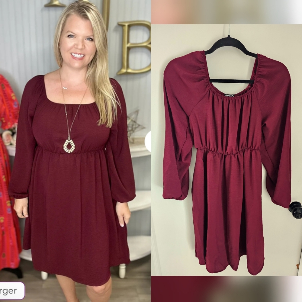 Boutique Heimish Cranberry Red Dress